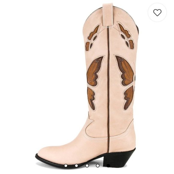 Jeffrey Campbell Fly Away Cowboy Boot in Natural - Picture 4 of 10